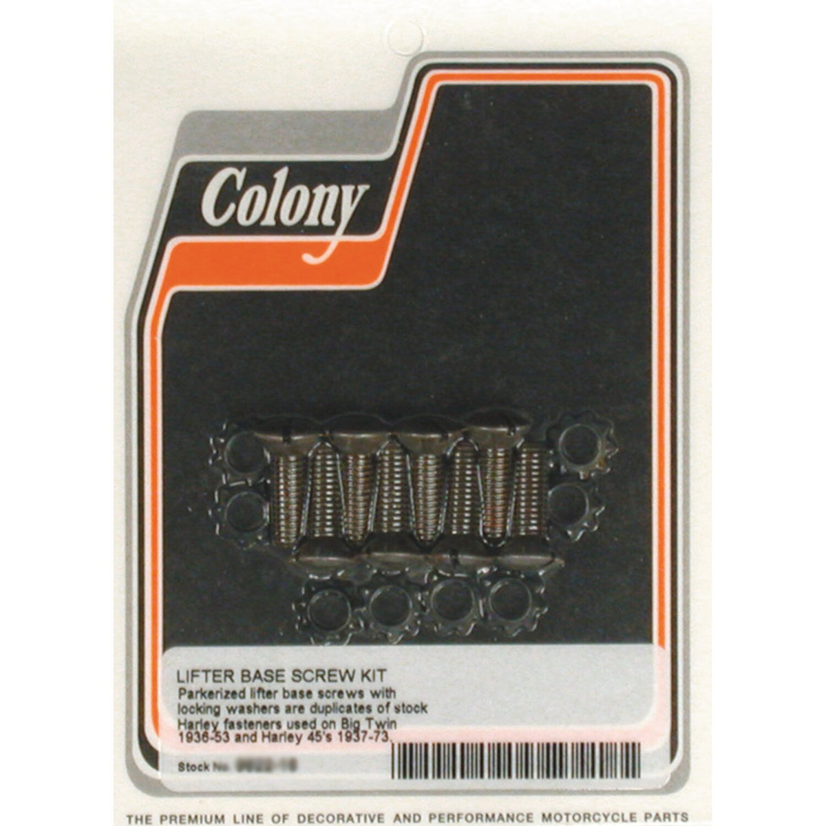 Colony, tappet block mount kit. OEM style, black