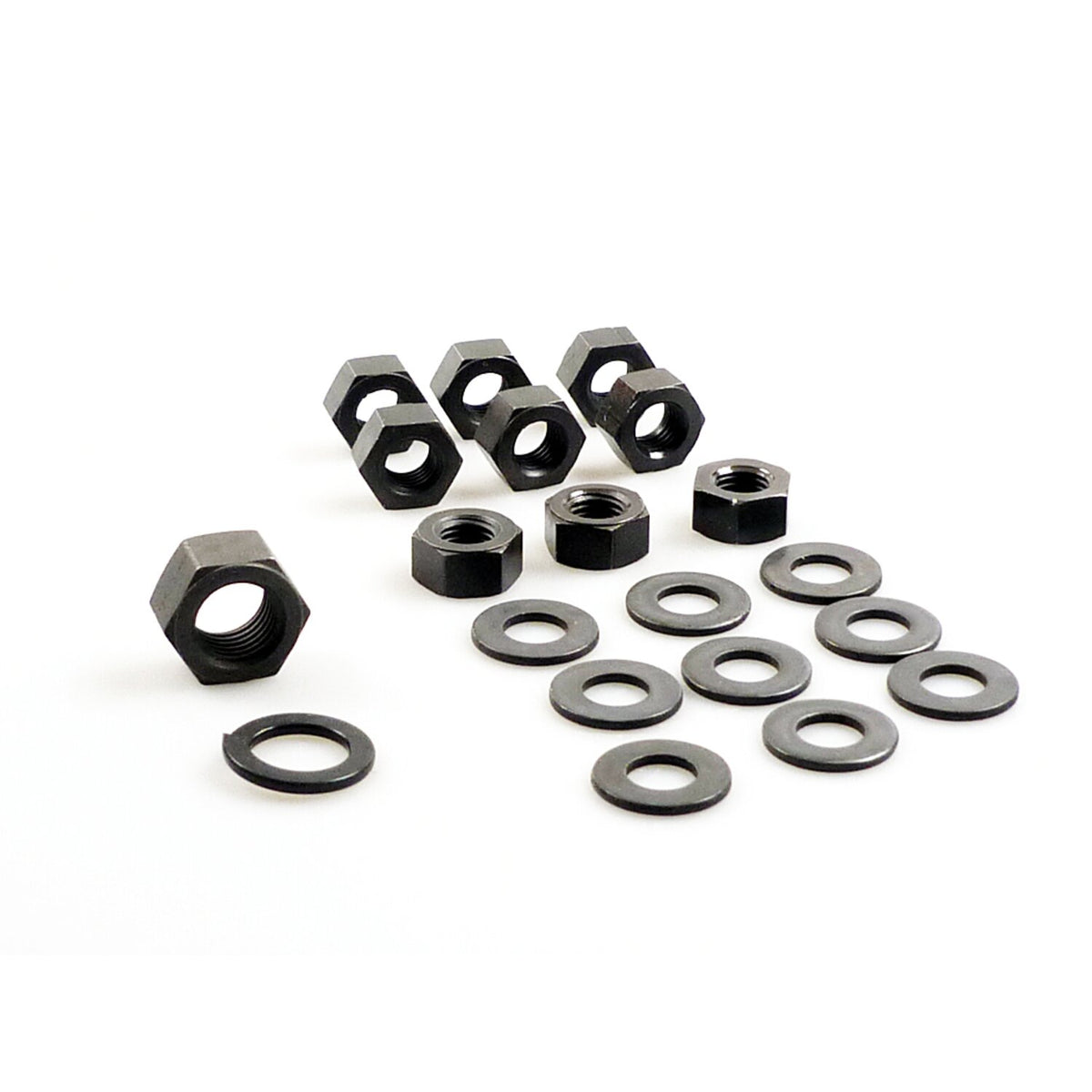 Colony, transmission side cover nut kit. Parkerized Hex
