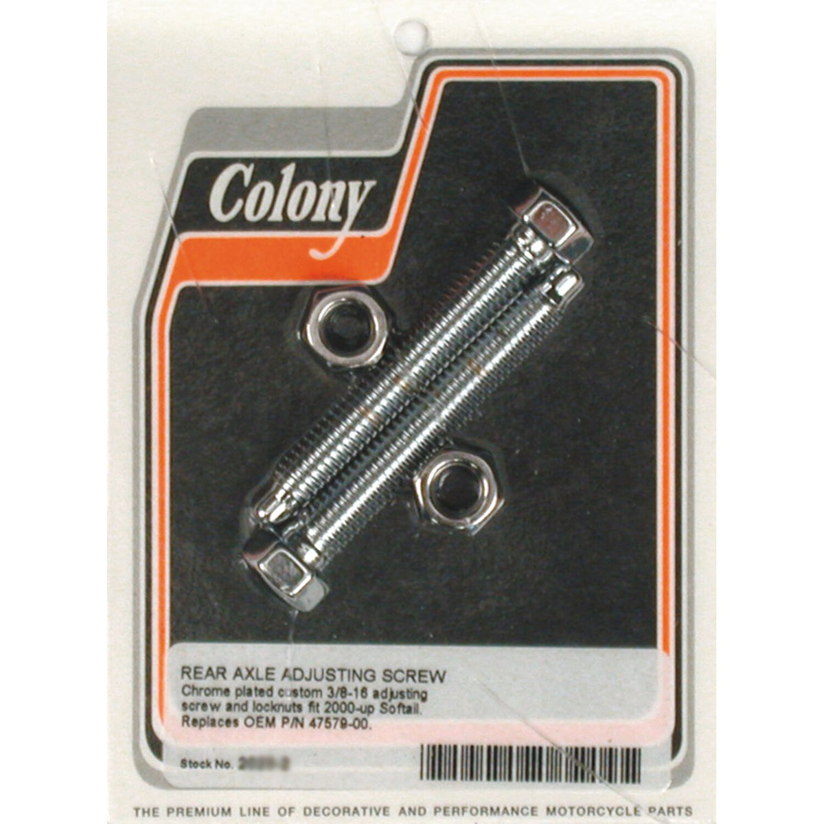 Colony axle adjuster kit, domed hex