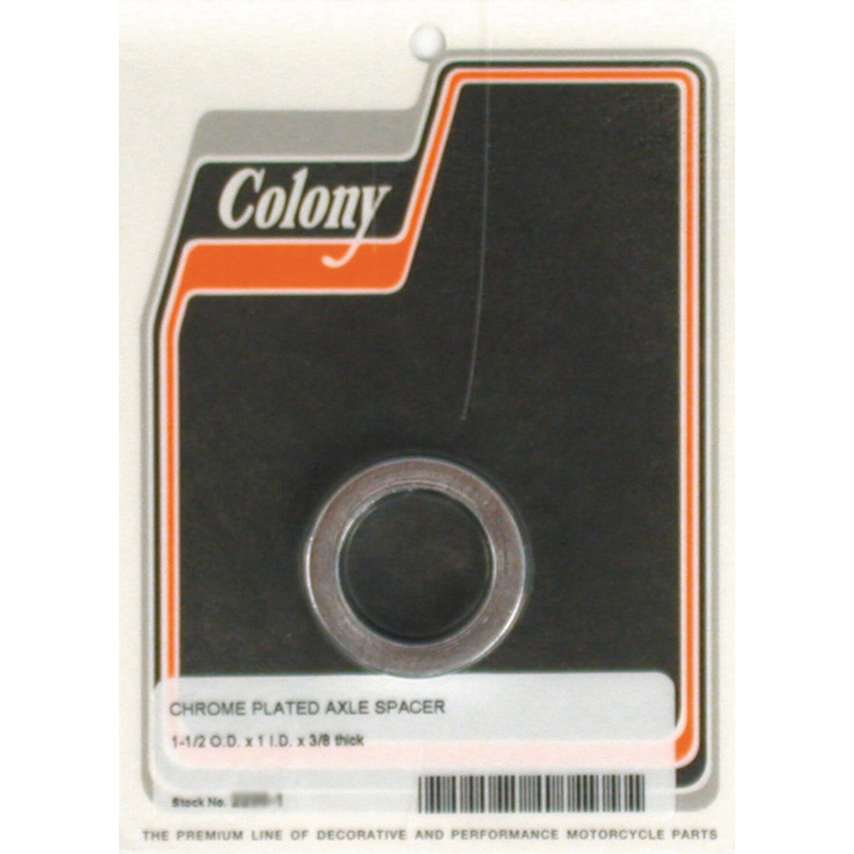 Colony univ. Axle spacers 3/8" long