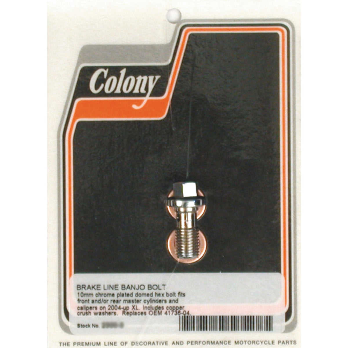 Colony banjo bolts, 10mm x 1.25