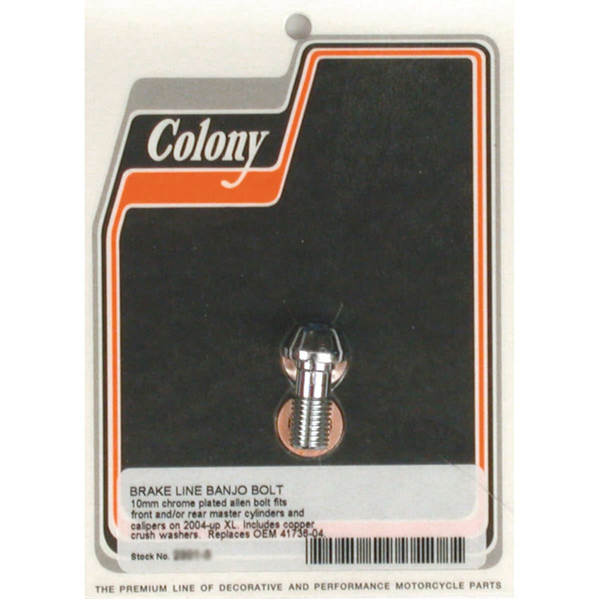 Colony banjo bolts, 10mmx 1.25