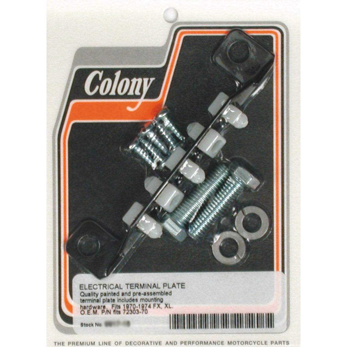 Colony, electrical terminal plate