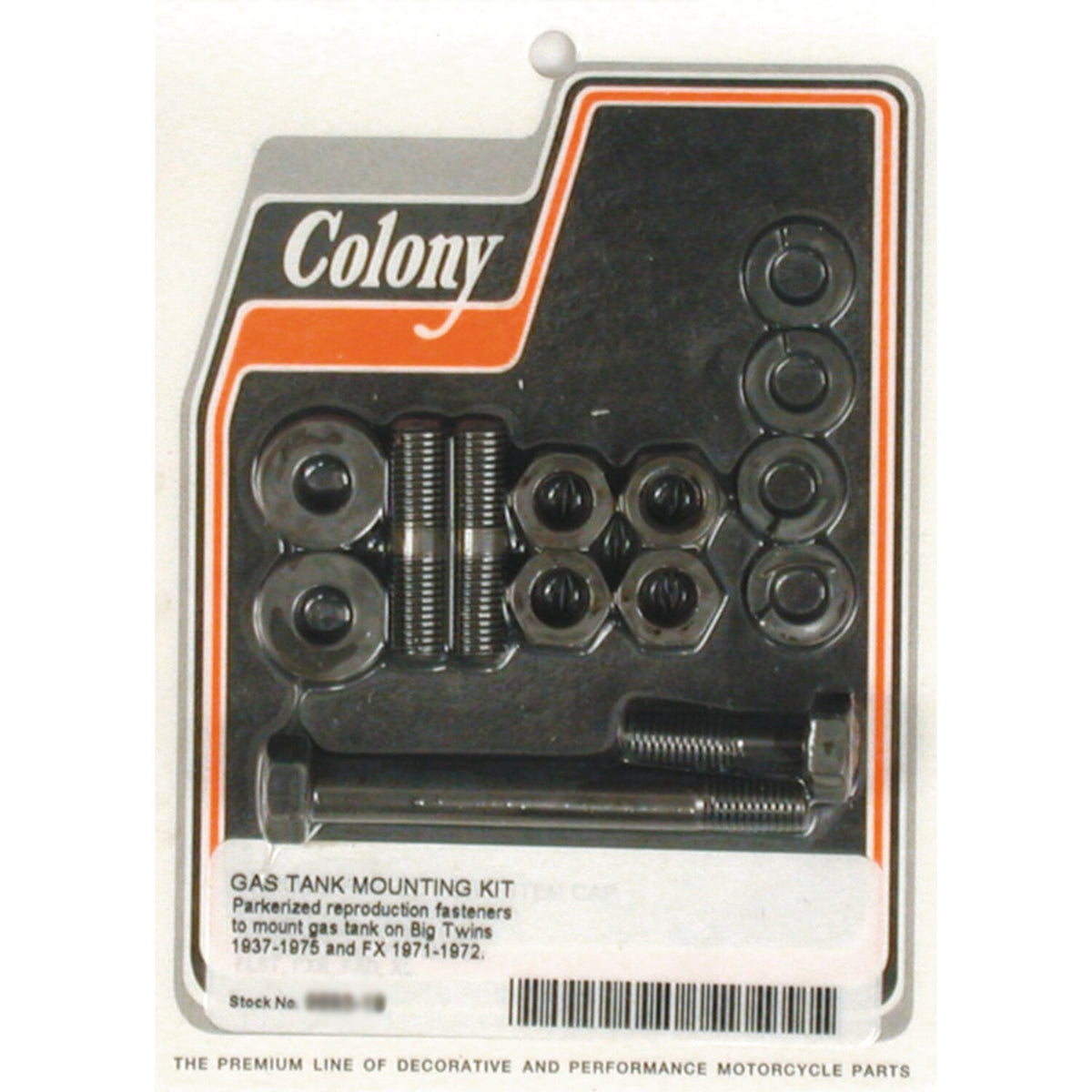 Colony. 37-75 gas tank mount kit. Parkerized