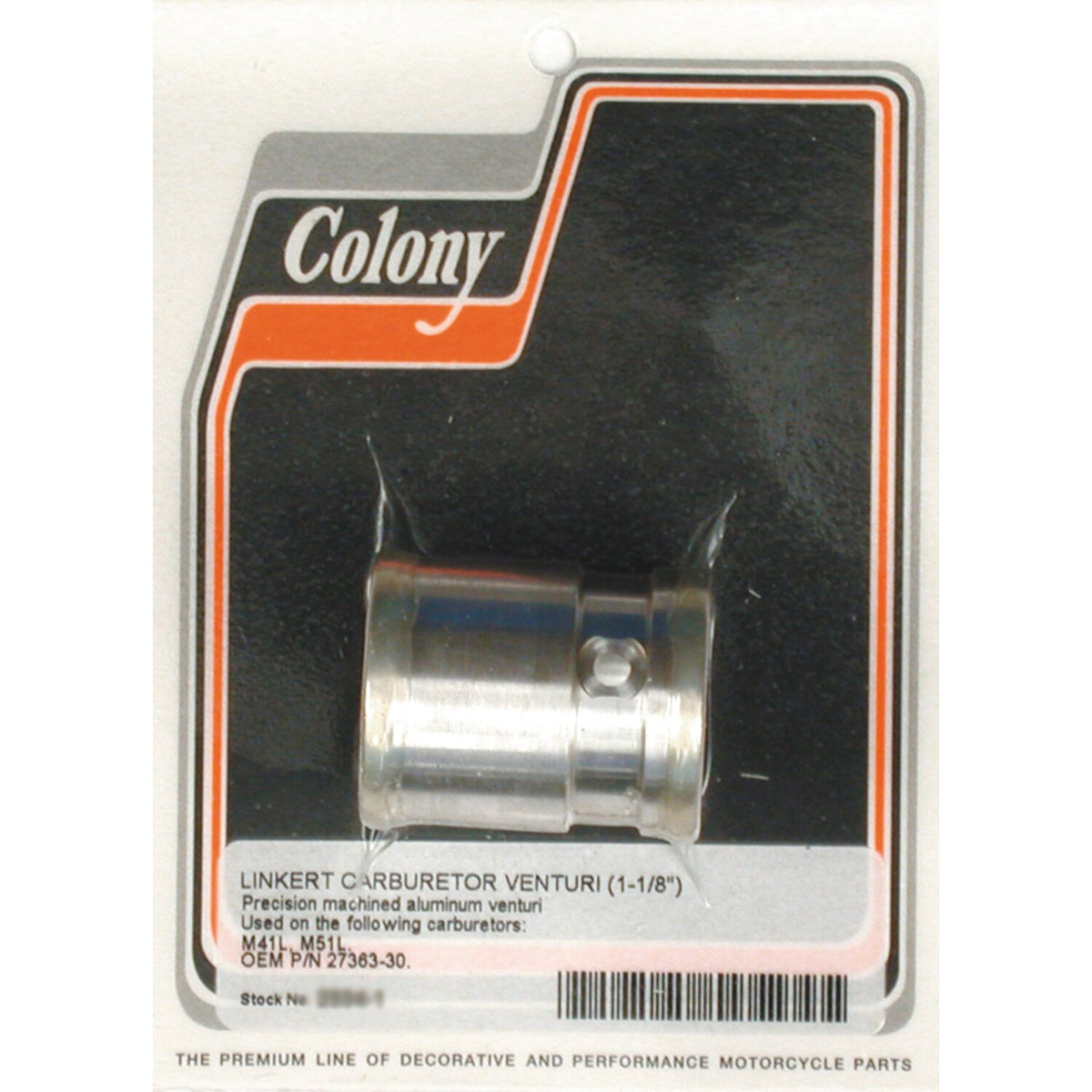 Colony, venturi for 1-1/2" Linkert carb