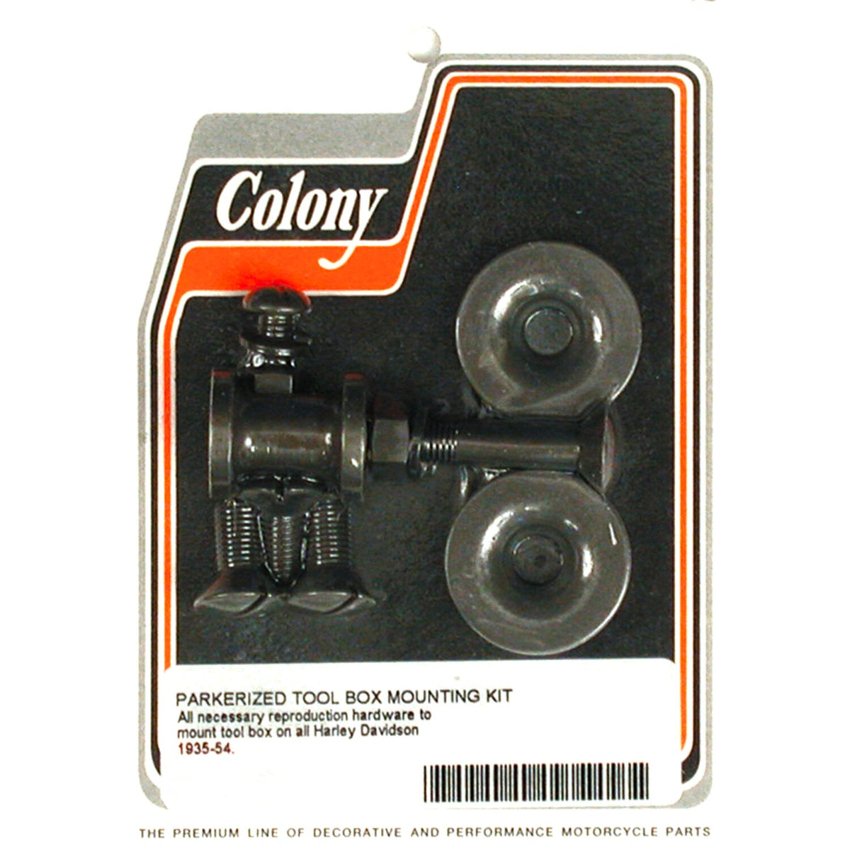 Colony, 35-54 tool box mount kit. Black