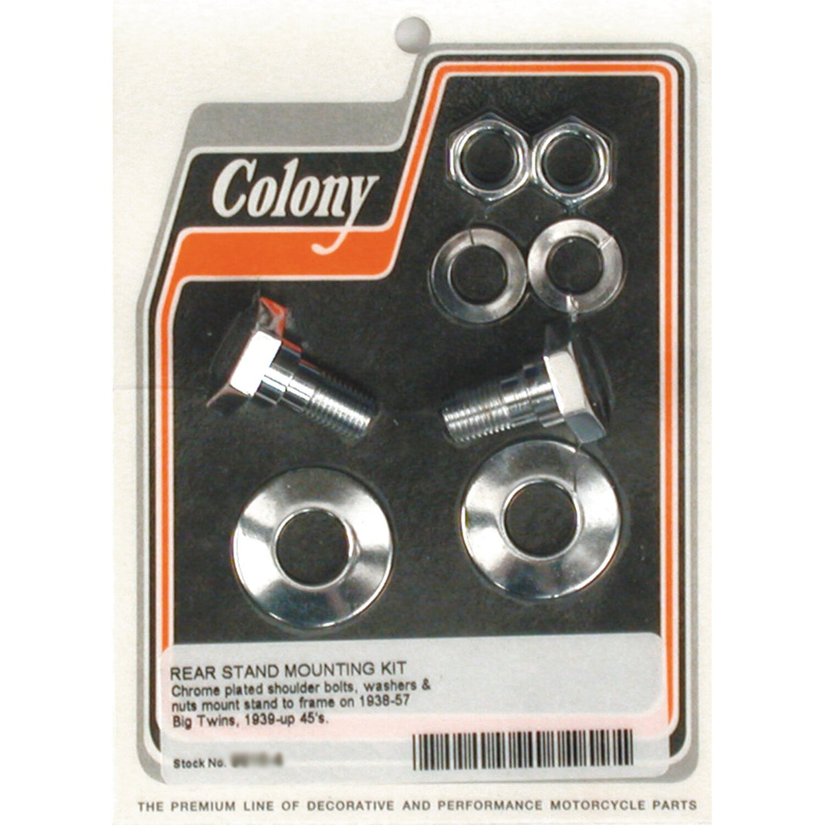 Colony, rear stand mount kit. Chrome