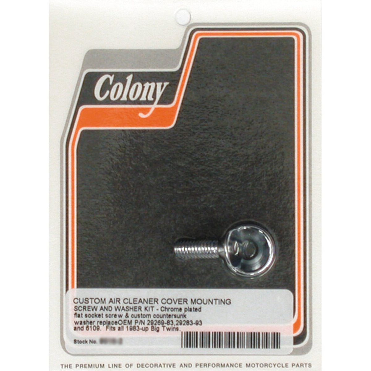 Colony, air cleaner cover mount bolt