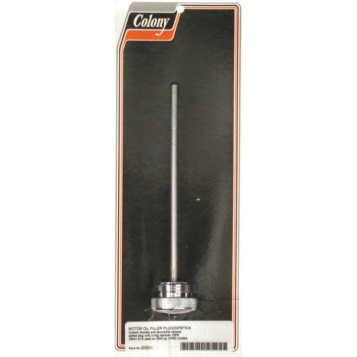 Colony, V-Rod oil fill plug. Chrome
