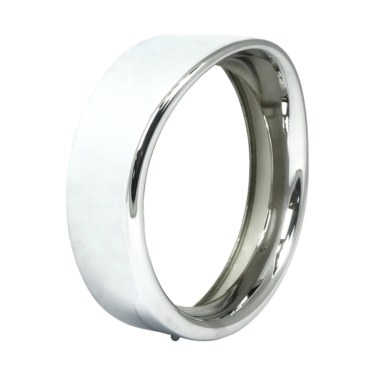 Recessed trim ring with visor. 7" headlamp. Chrome