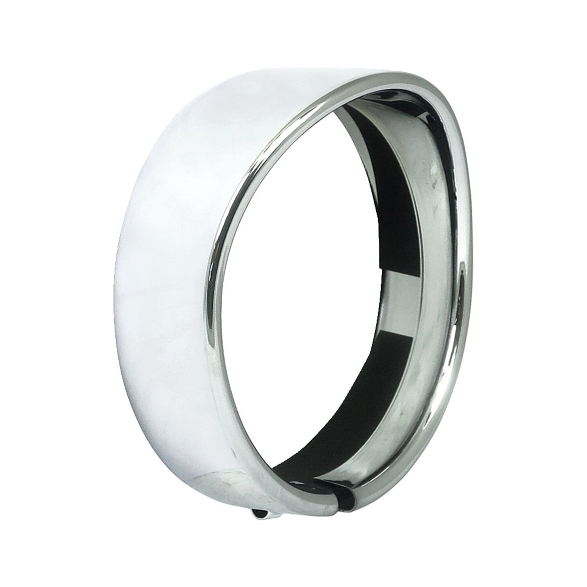 Recessed trim ring with visor. 5-3/4" headlamp. Chrome