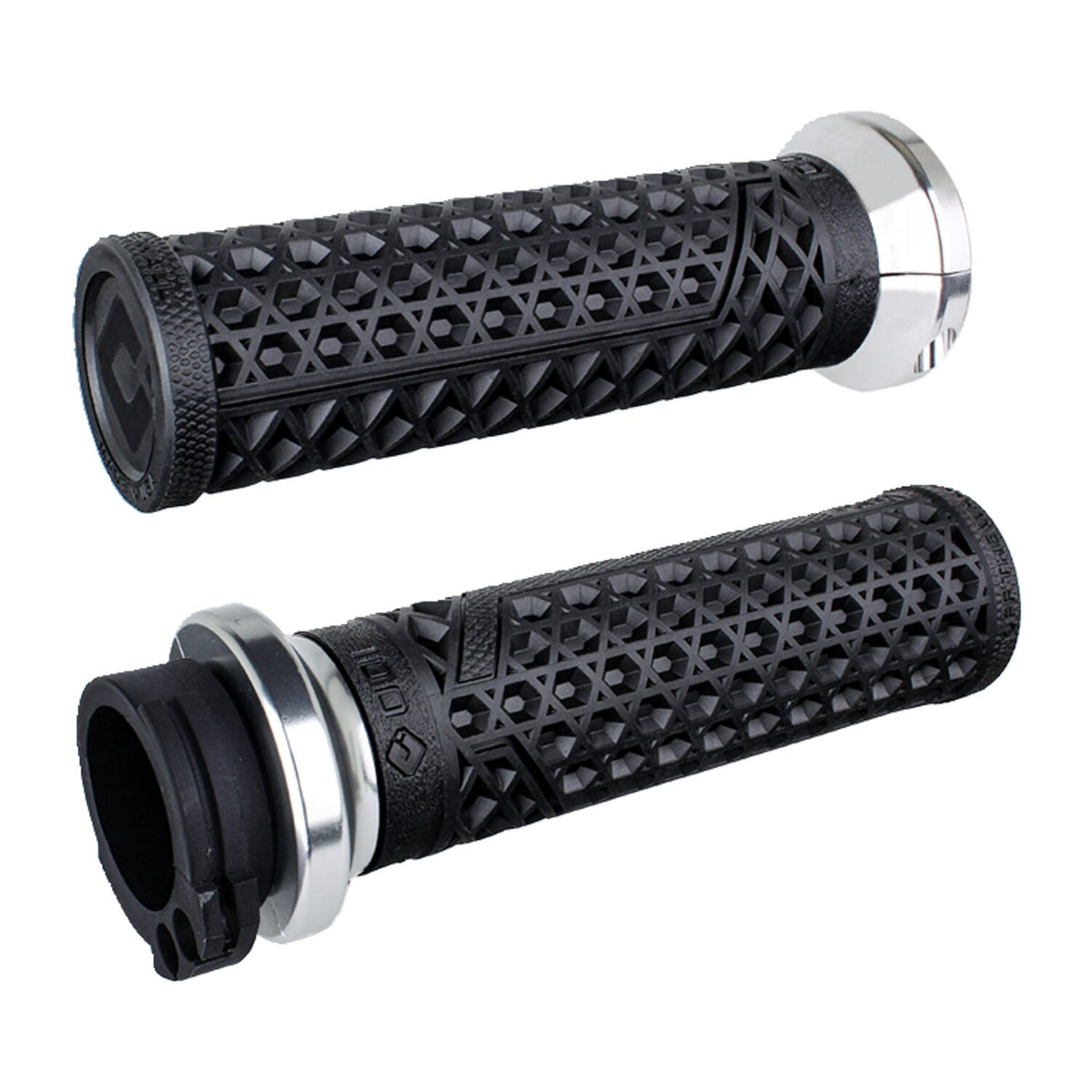 ODI, V-twin lock-on grips vans signature, cable. silver