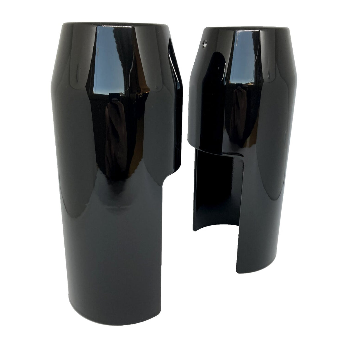 DMP, lower fork cover, 49mm. Gloss black