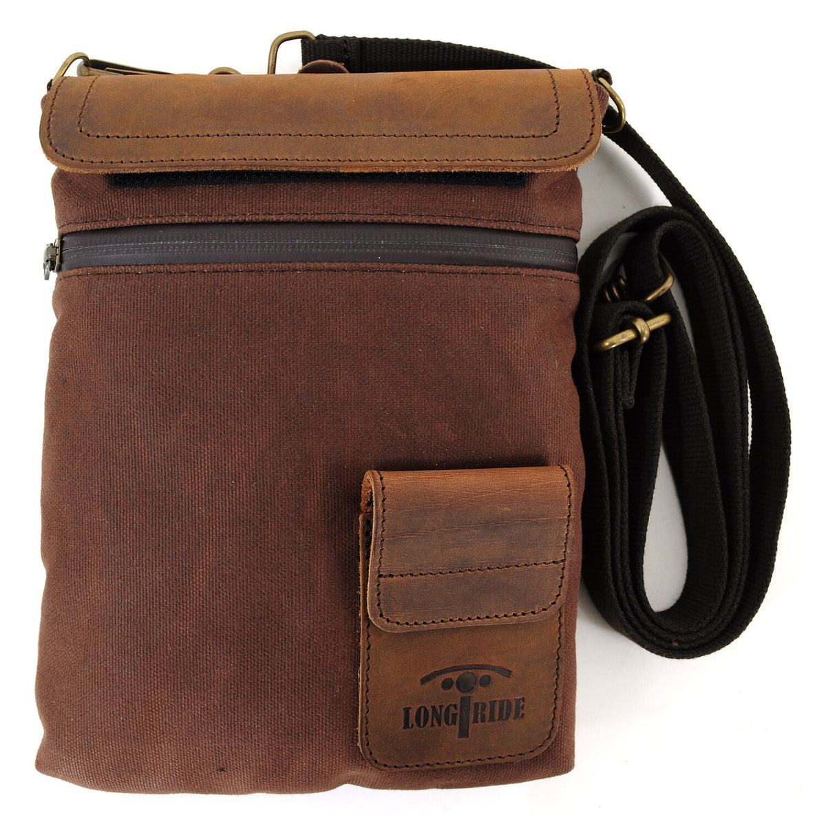 Longride, small Heritage waxed duffle/tank bag. Brown/Ranger