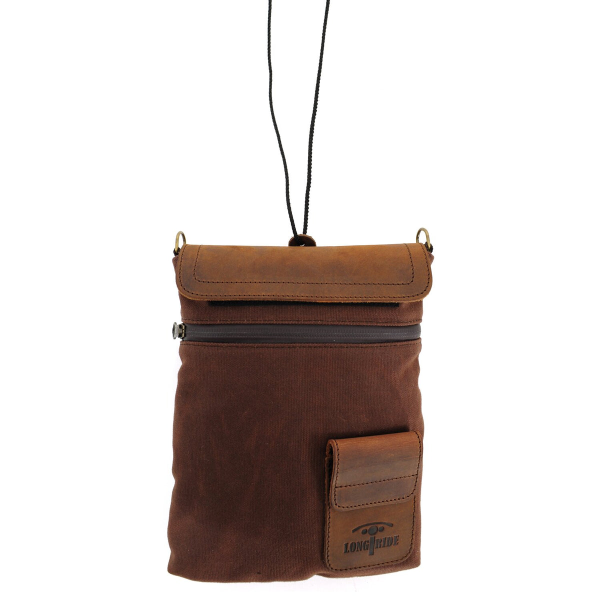 Longride, small Heritage waxed duffle/tank bag. Brown/Ranger