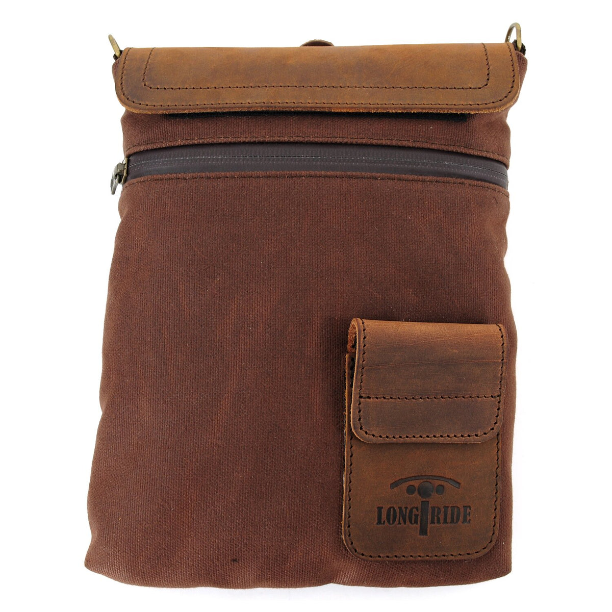Longride, small Heritage waxed duffle/tank bag. Brown/Ranger