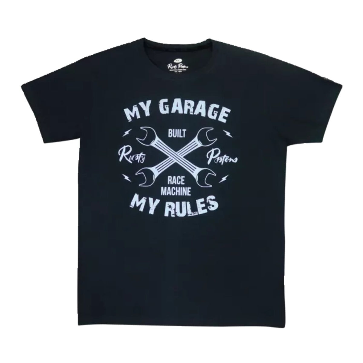 Rusty Pistons Garage t-shirt black