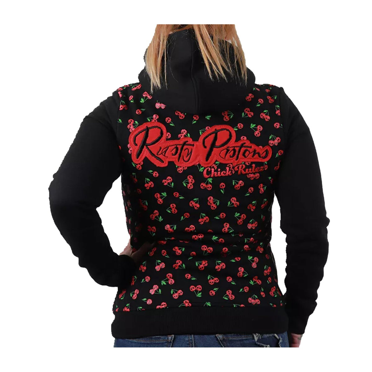 Rusty Pistons Borego female zip hoodie black