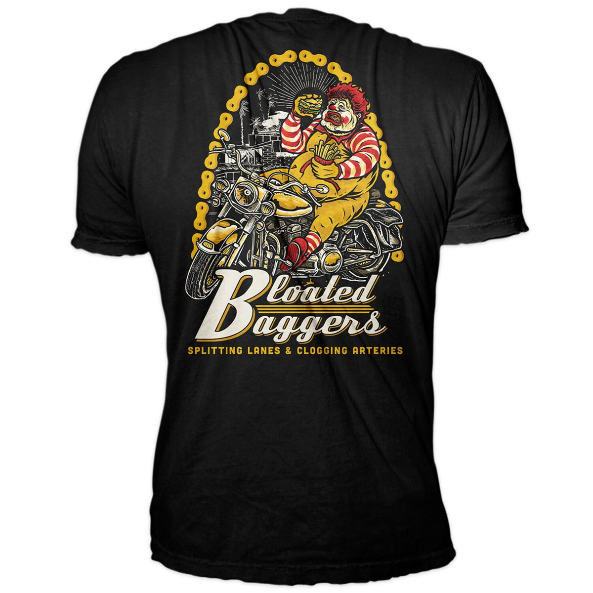 Down-n-Out Bloated Baggers t-shirt black