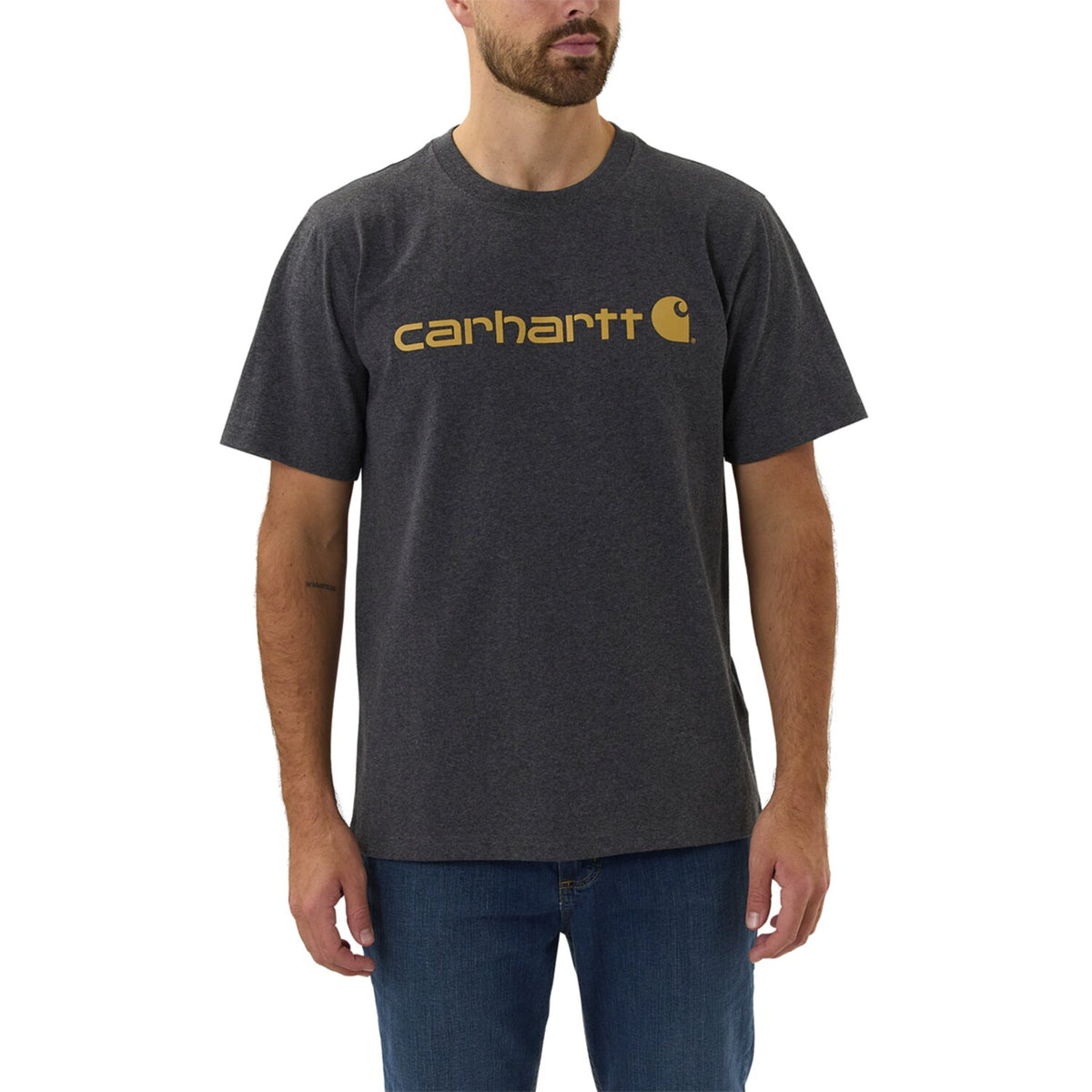 Carhartt Core Logo t-shirt carbon heather