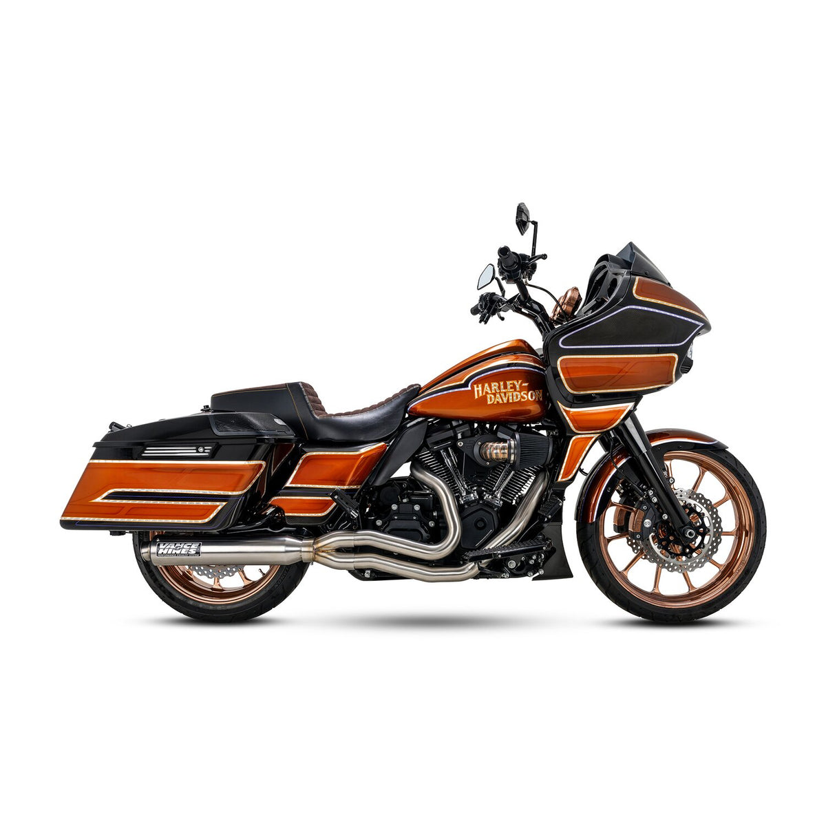 Vance & Hines, 2-1 Supersport exhaust system. Brushed