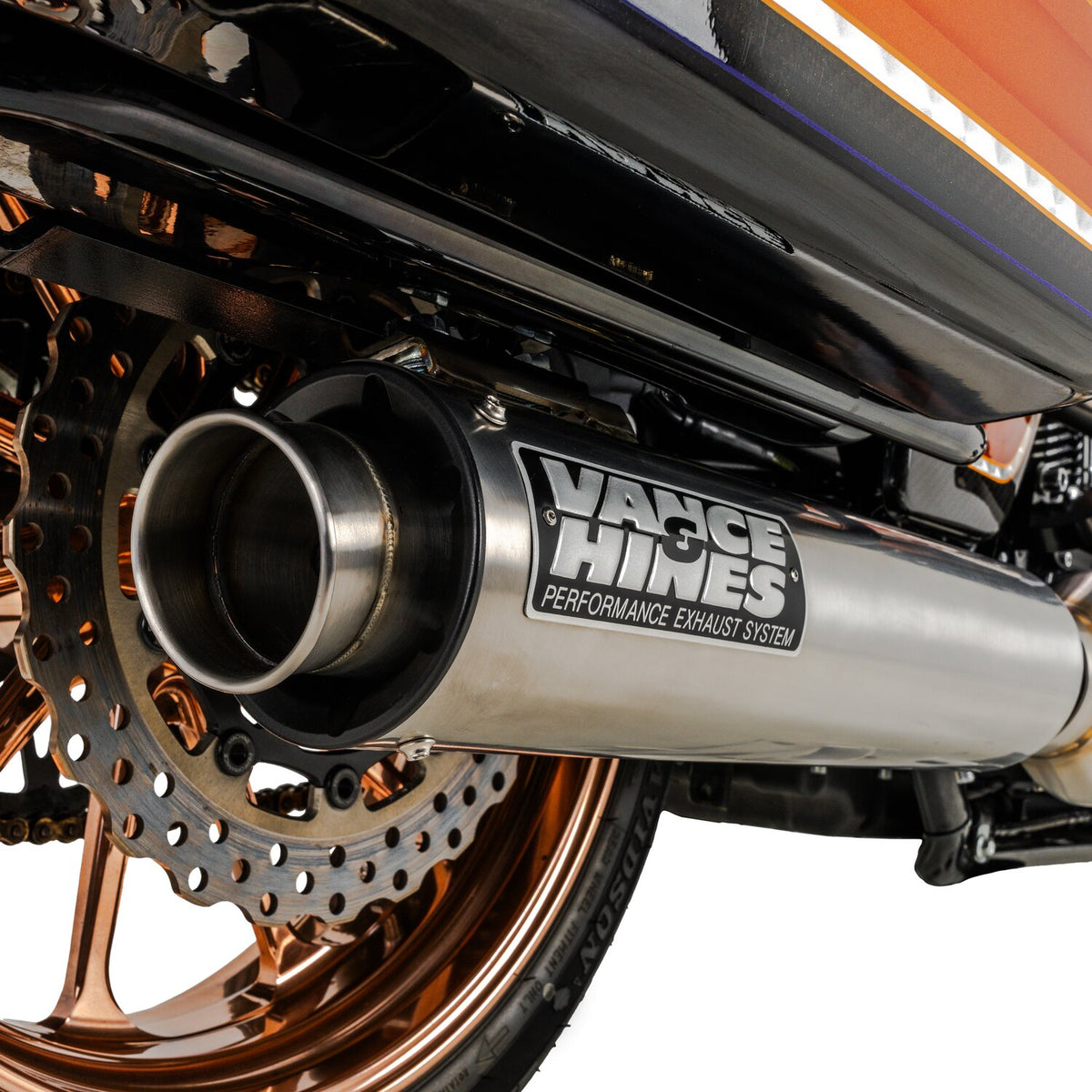 Vance & Hines, 2-1 Supersport exhaust system. Brushed