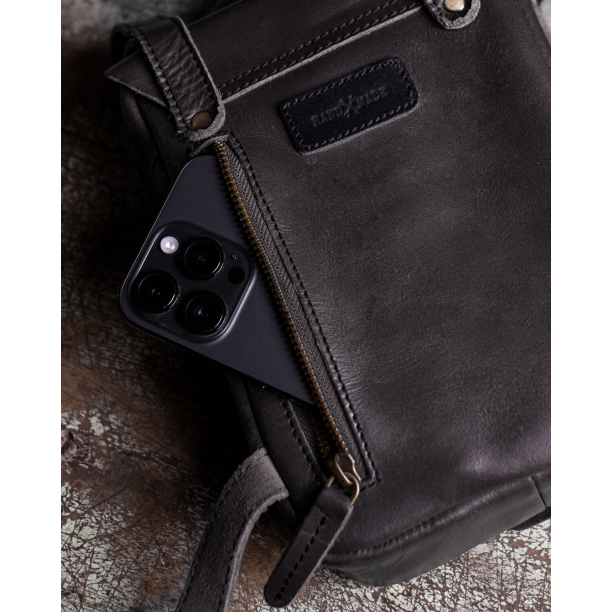 Trip Machine, Thigh bag / leg bag. Black