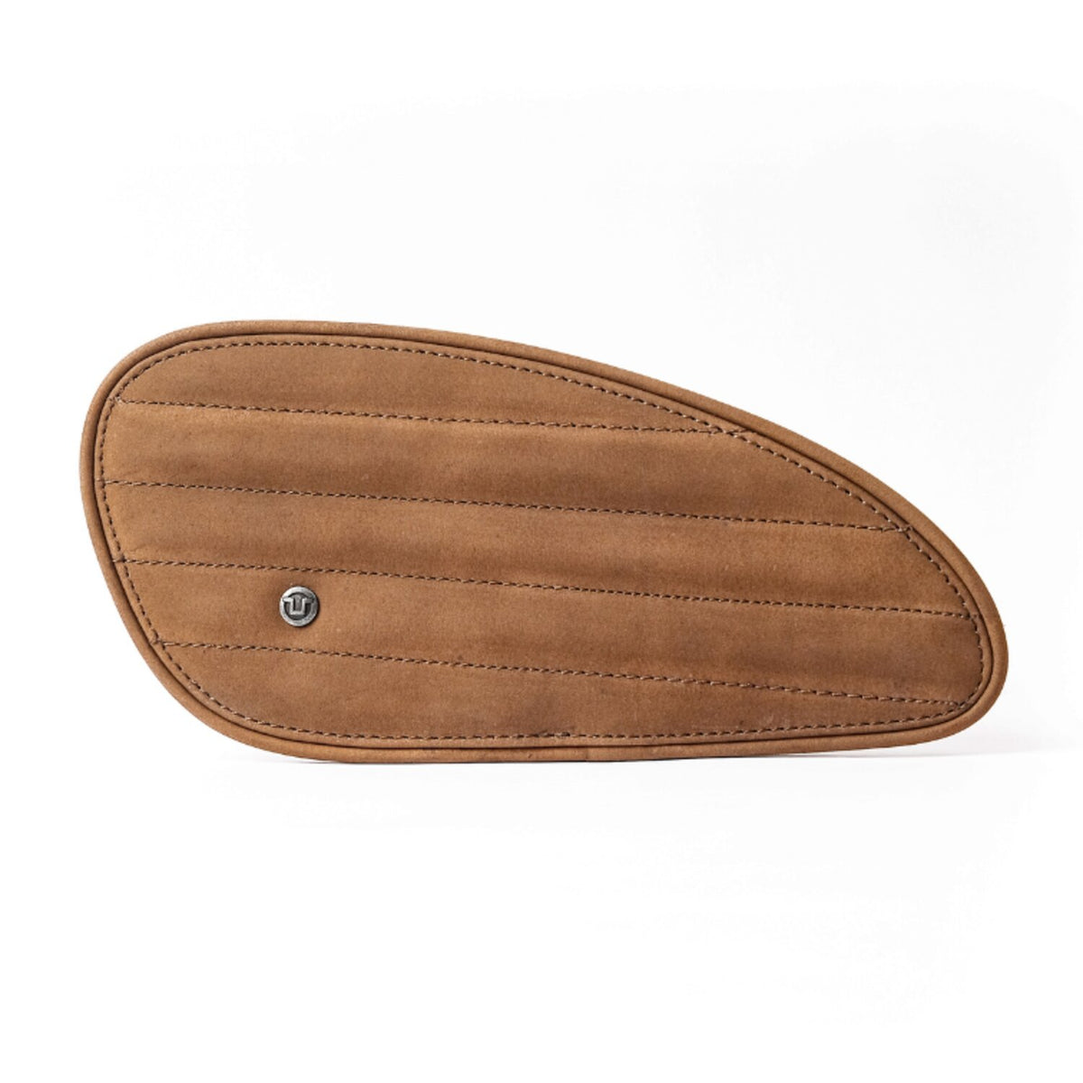 Trip Machine, Classic leather tank pad set. Tobacco