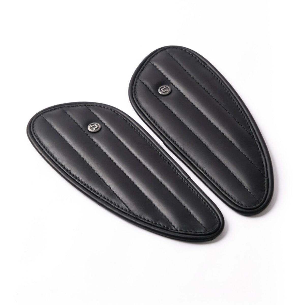 Trip Machine, Mini Classic leather tank pads. Black