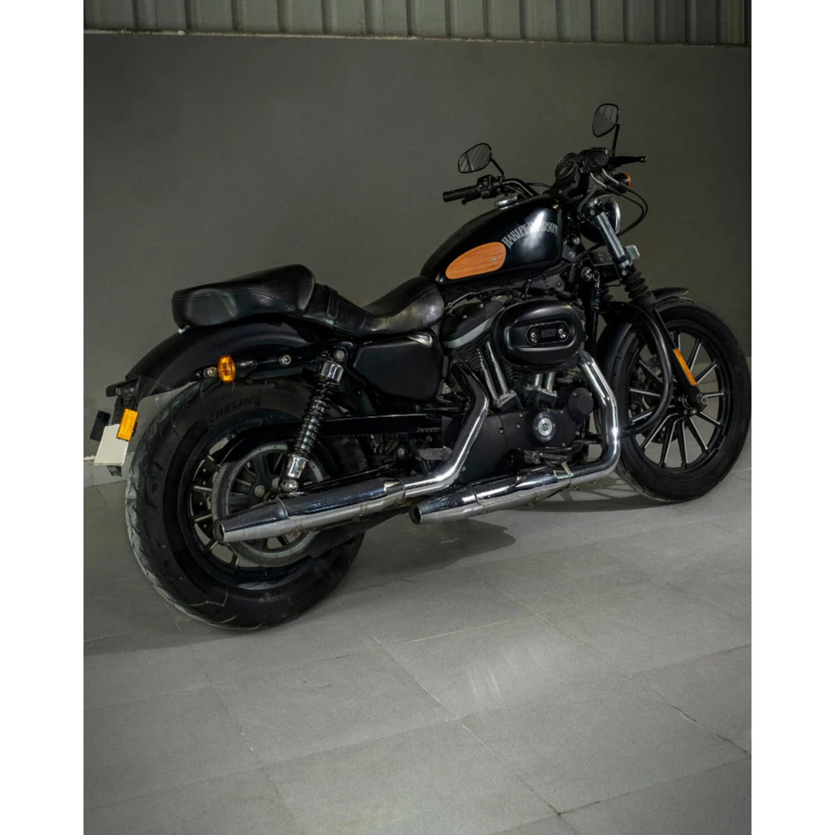 Trip Machine, Mini Classic leather tank pads. Tan