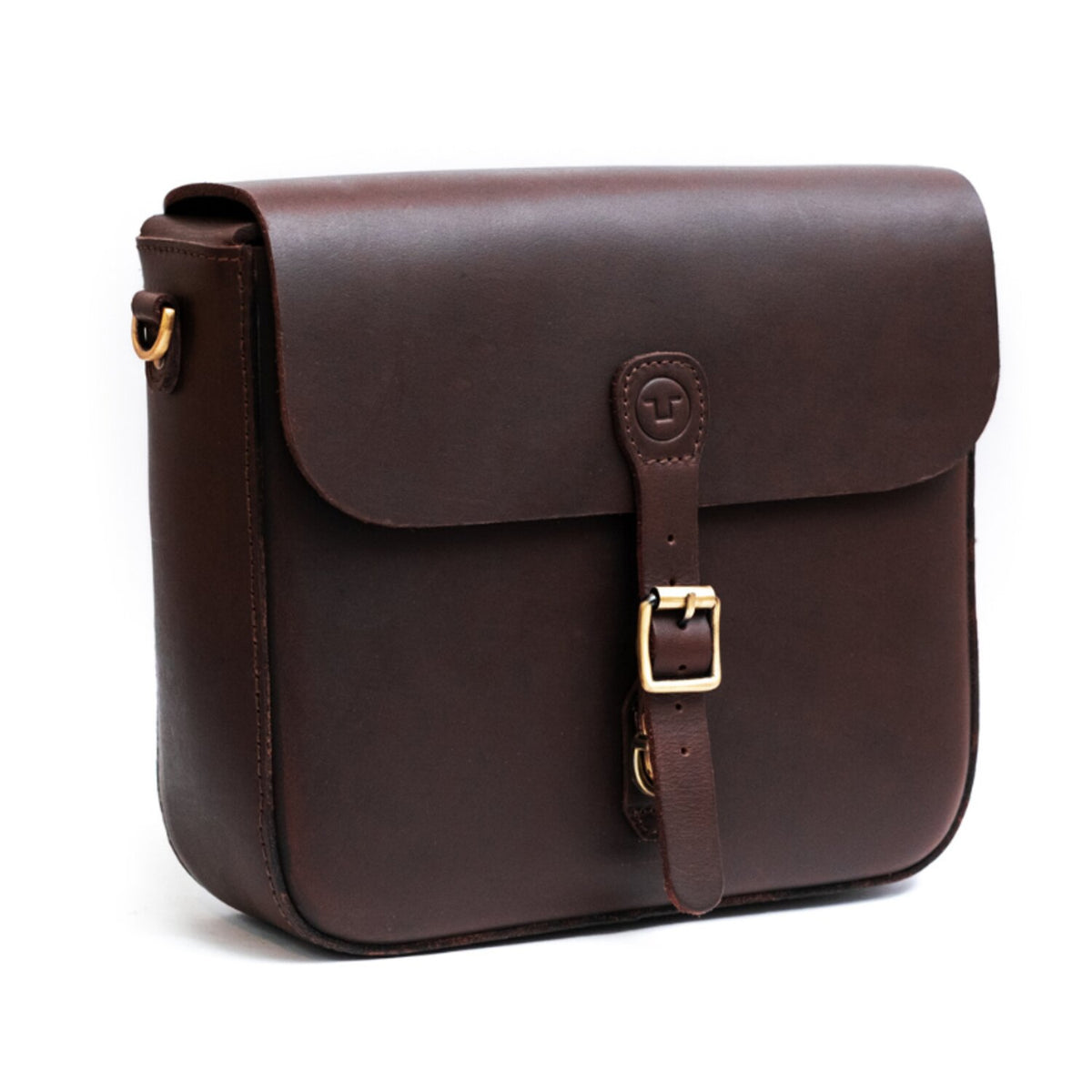 Trip Machine, 'Classic' saddlebag. Caffeine brown