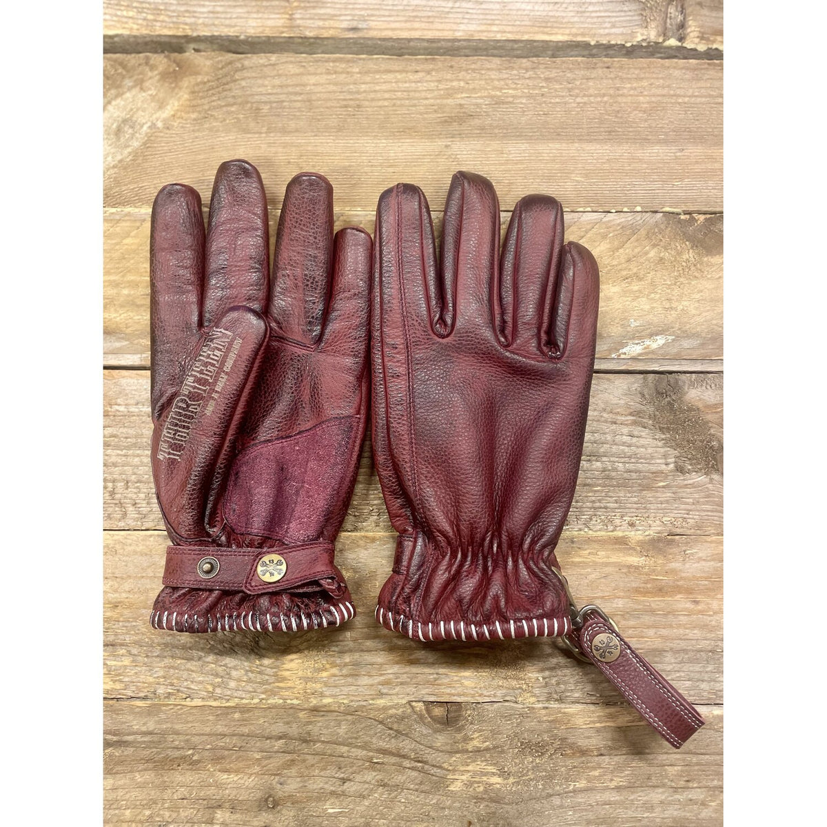 13 1/2 Loud Ride gloves burgundy