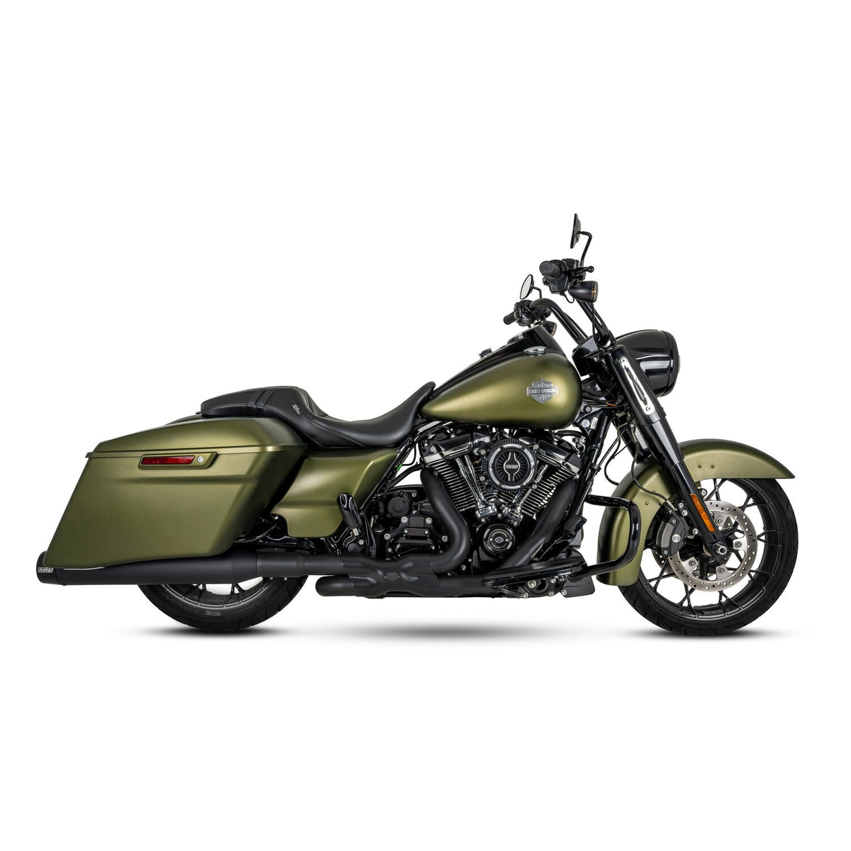 Vance & Hines, Blackbird 450 slip-on mufflers. Black