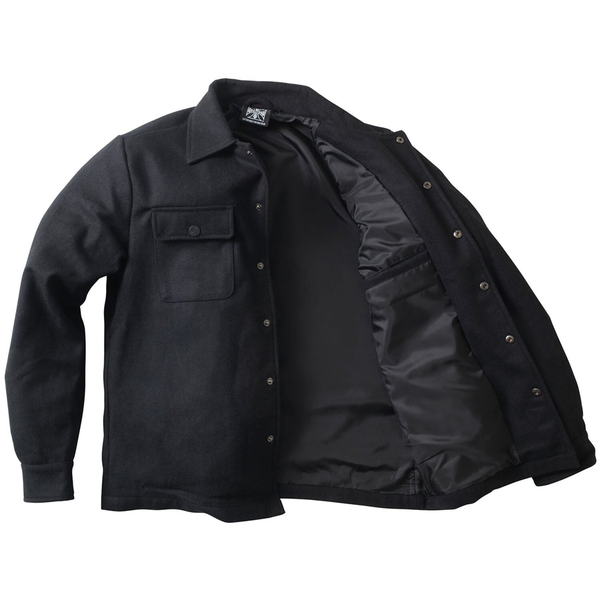WCC Wool lined Plaidshirt black