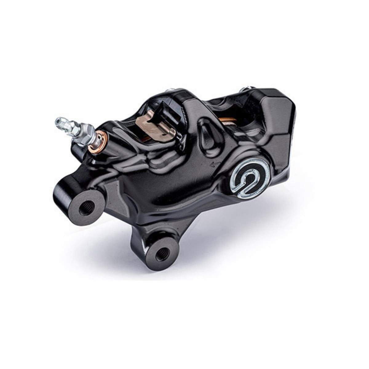 Brembo, 484 custom bolt-on caliper. Right front. Black