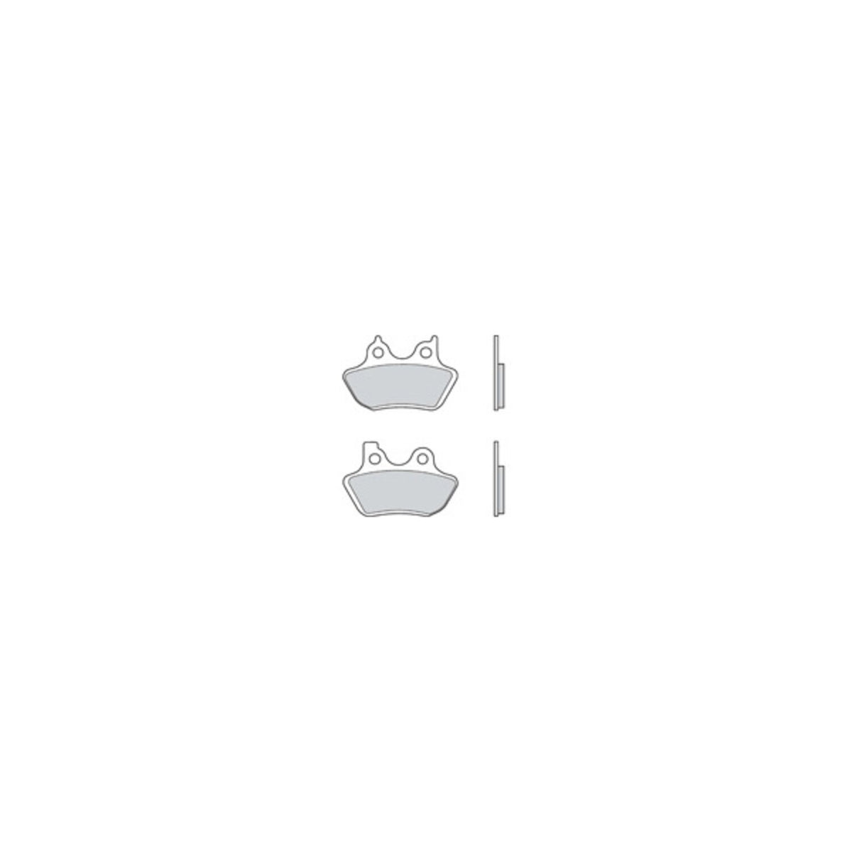 Brembo, brake pad set. Organic. Front/rear