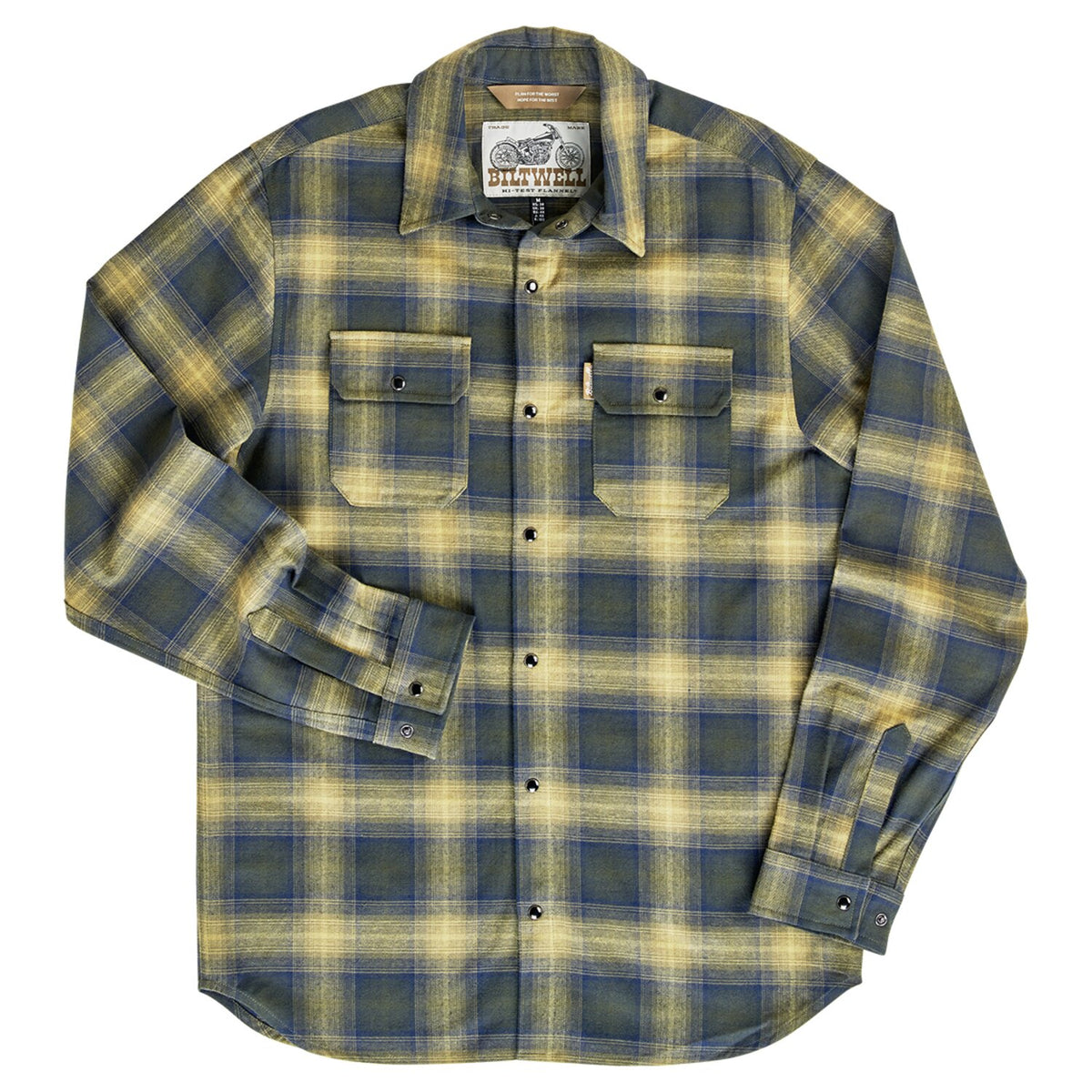 Biltwell Hi Test Flannel shirt moss