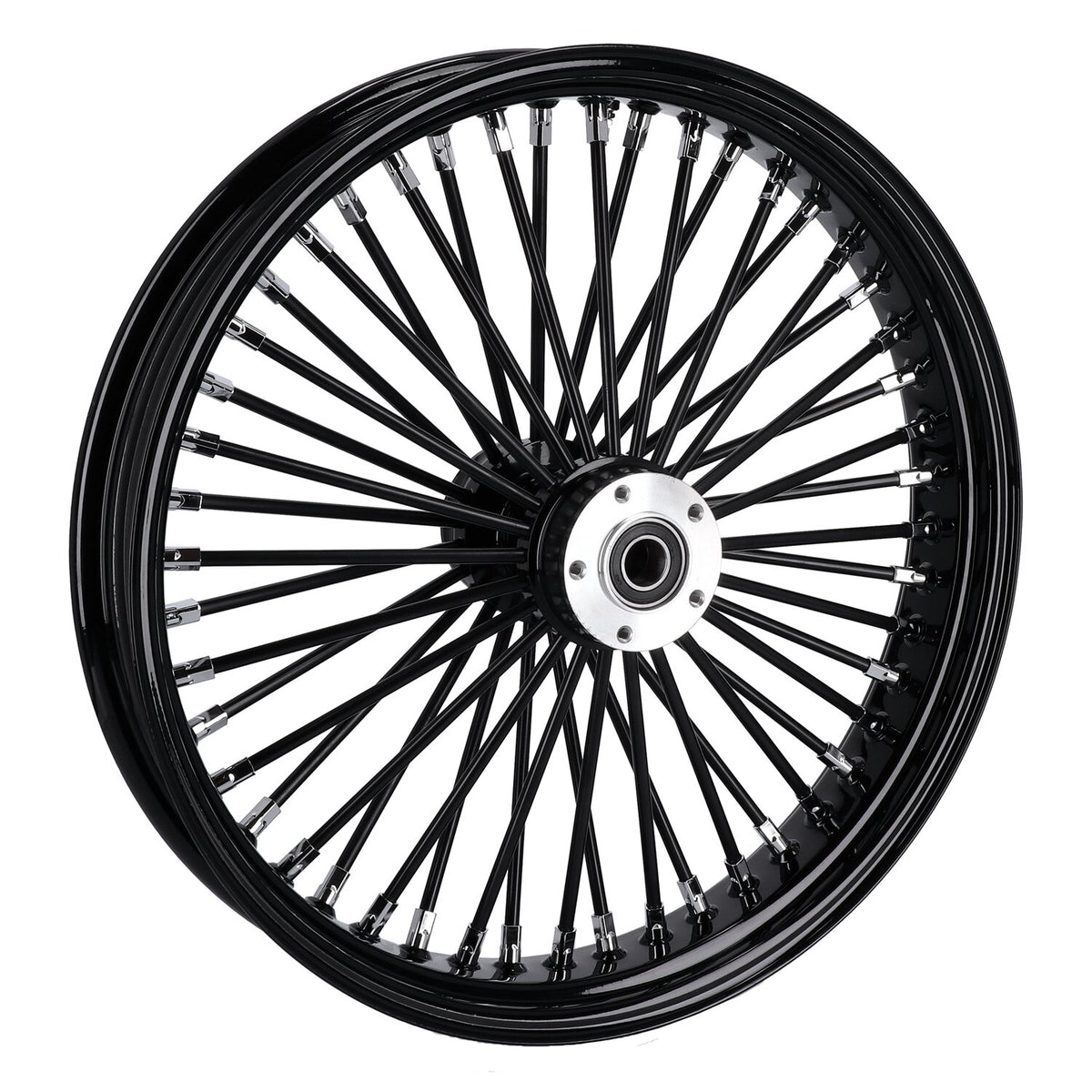 MCS radial 48 fat spoke front wheel 3.50 x 21 DF black