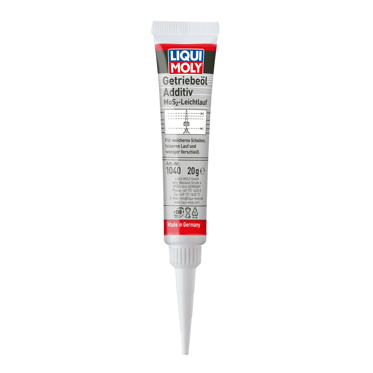 Liqui Moly, gear oil additive with MOS2. 20 gram tube