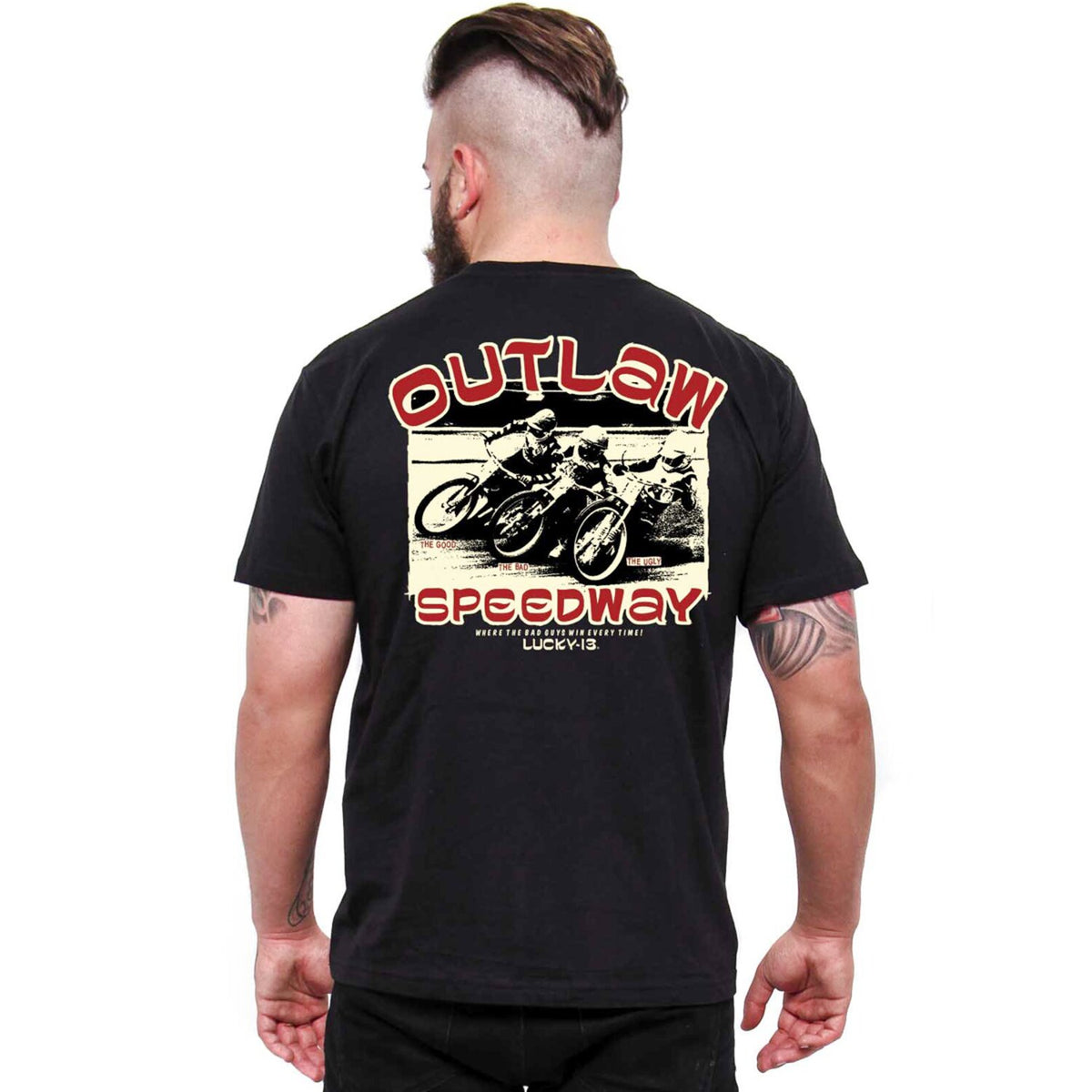 Lucky 13 Outlaw Speedway t-shirt black 