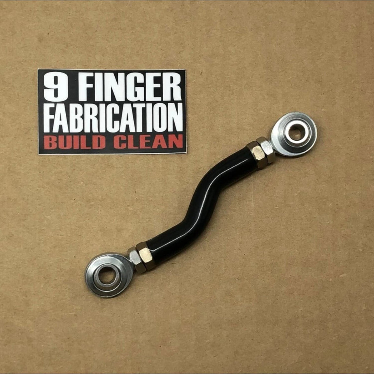 9Finger Fabrication, M8 mid-control brake linkage. Black
