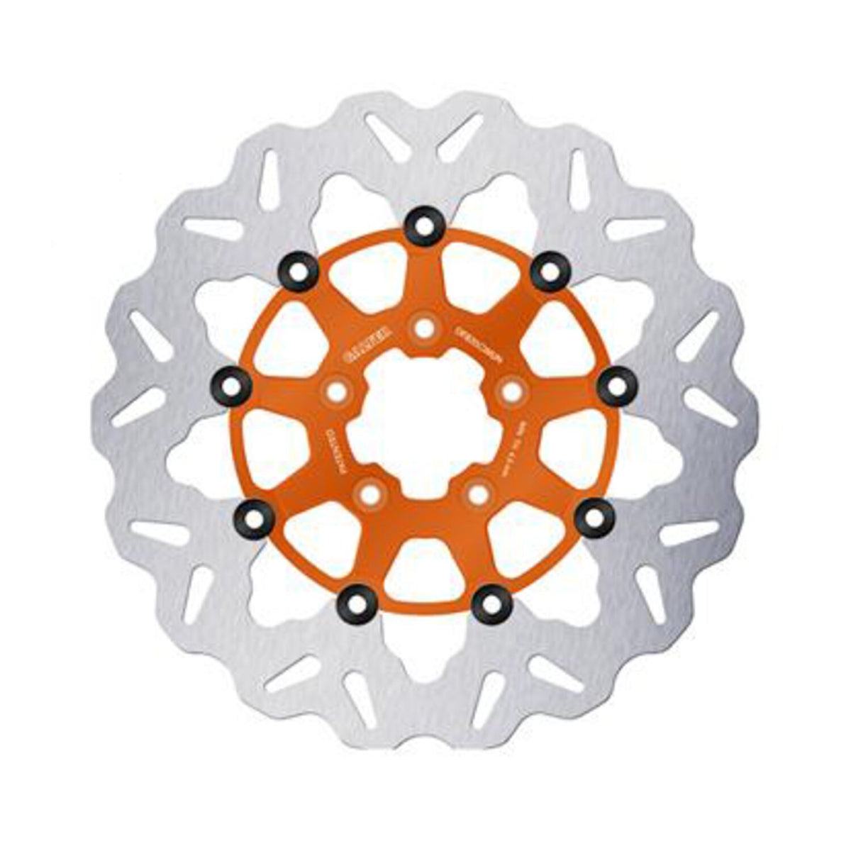 Galfer brake rotor. Wave. Floating. Orange. 300x5mm