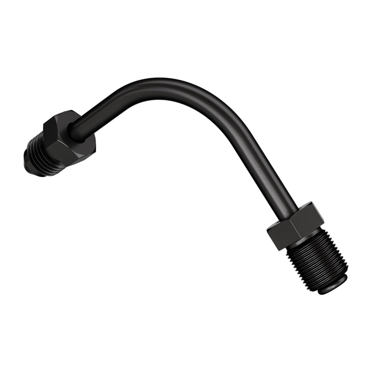 Goodridge, pipe fitting 90 degree bend. Black