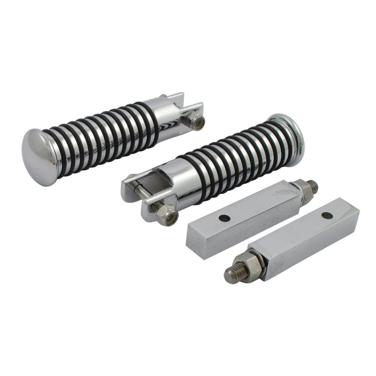 XL Sportster passenger foot peg set. Chrome