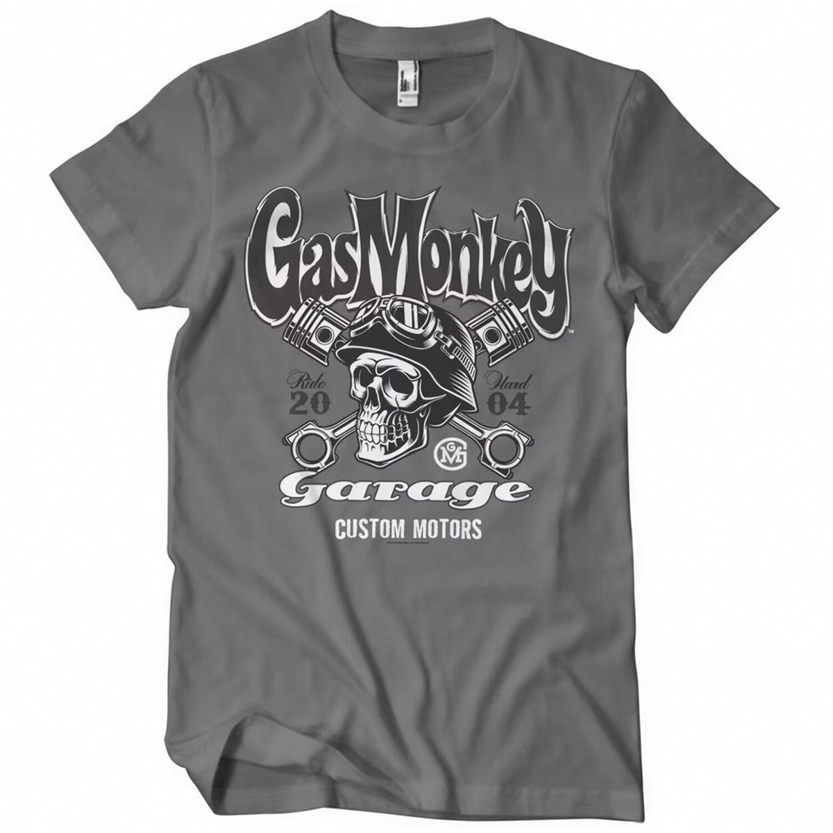 GMG Custom motors skull t-shirt dark gray