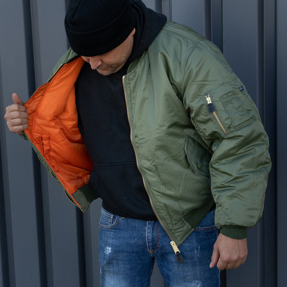 MA-1 Bomber flight jacket green