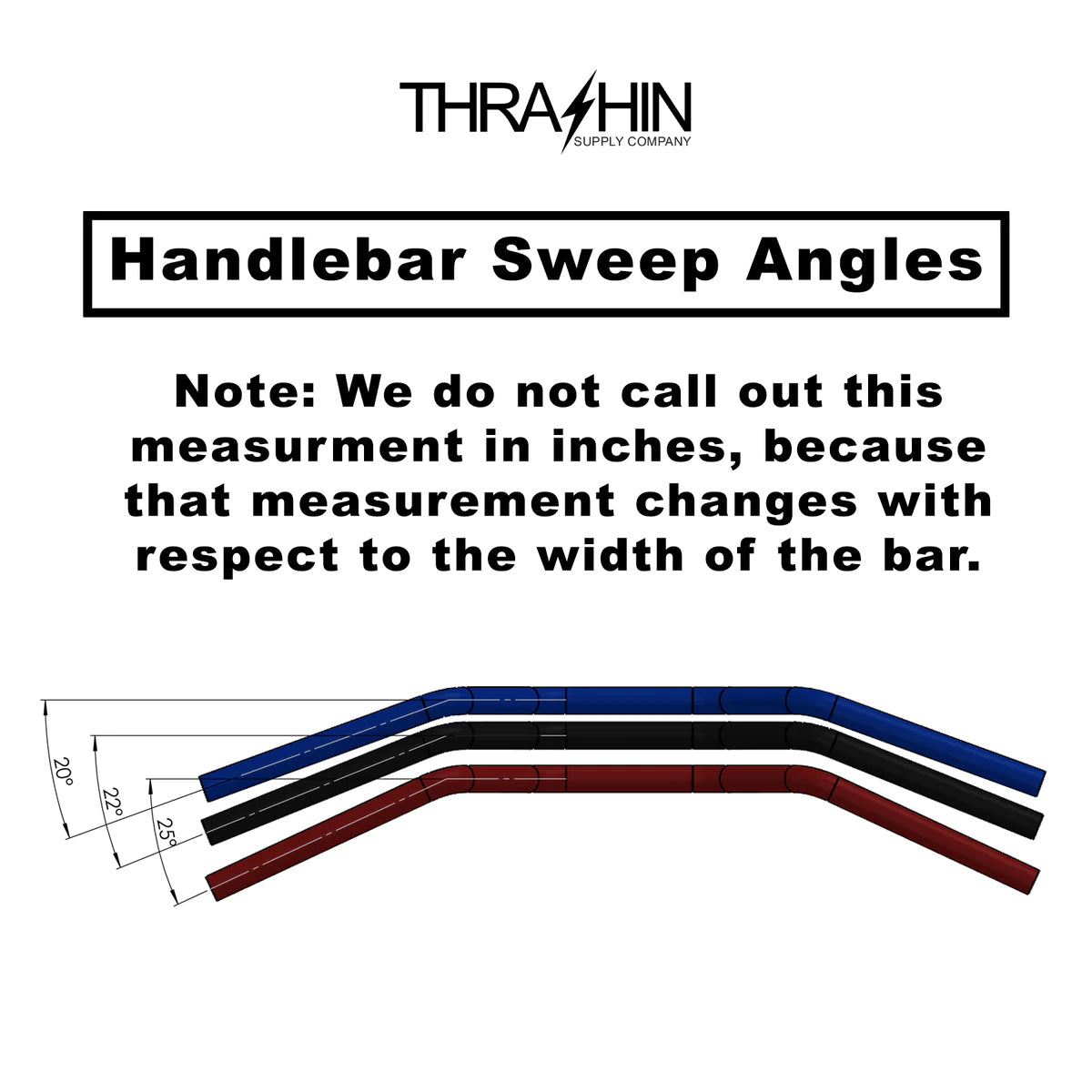 Thrashin handlebar sweep measurement guide
