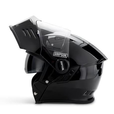 Simpson Darksome Modular Helmet - Gloss Black