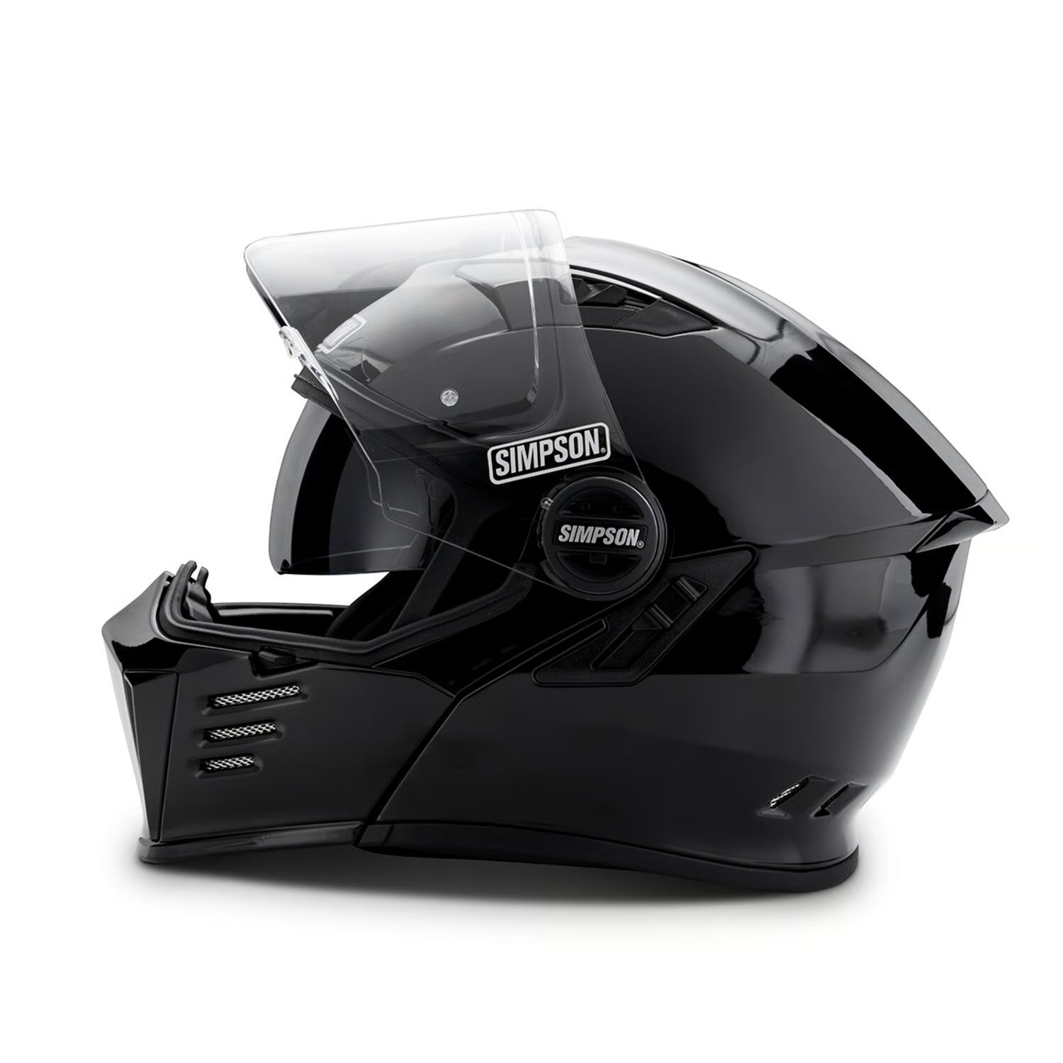 Simpson Darksome Modular Helmet - Gloss Black
