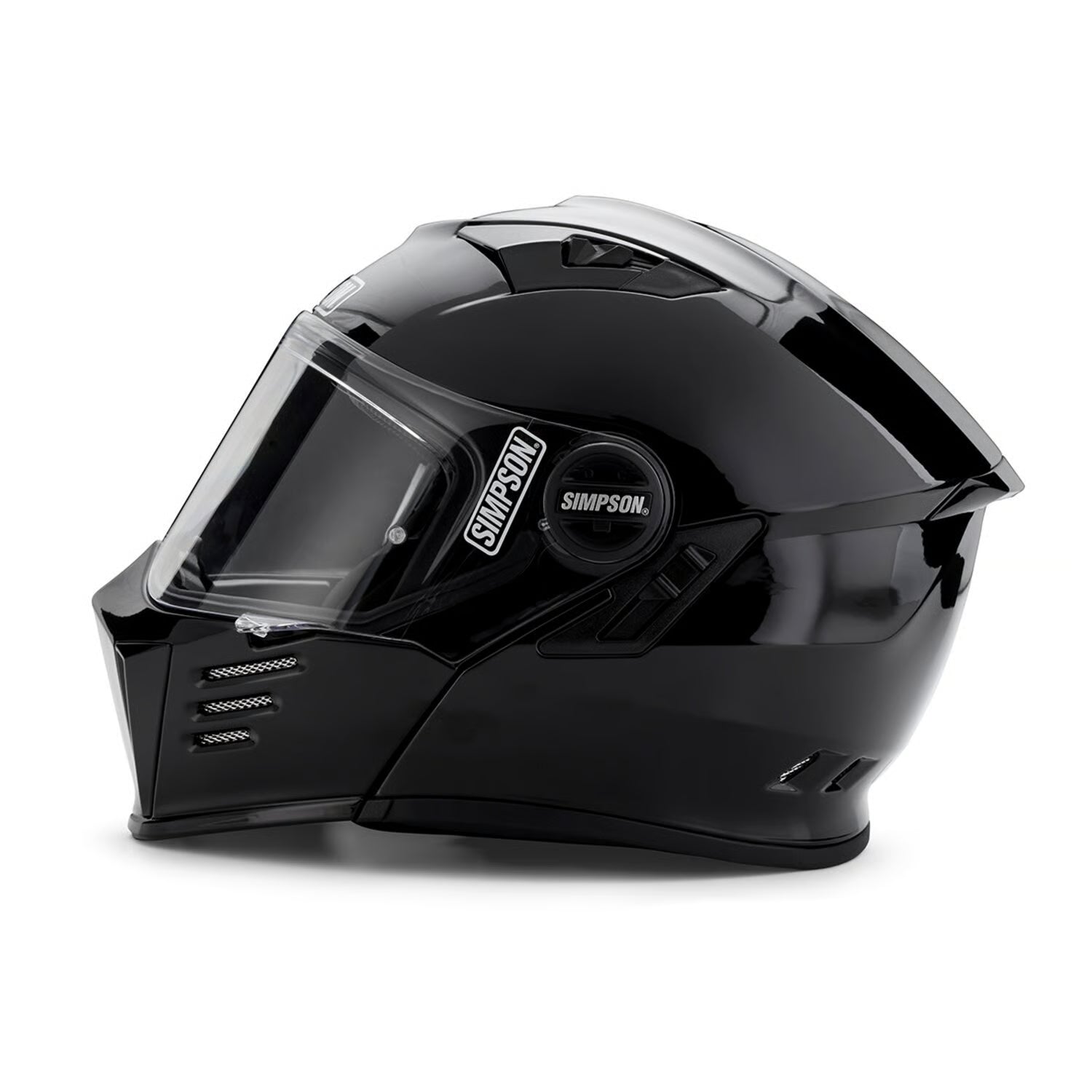 Simpson Darksome Modular Helmet - Gloss Black